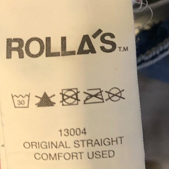 Rolla's Women's Original High Rise Straight Jeans Size 24 Blue Ankle Comfort - Picture 9 of 10